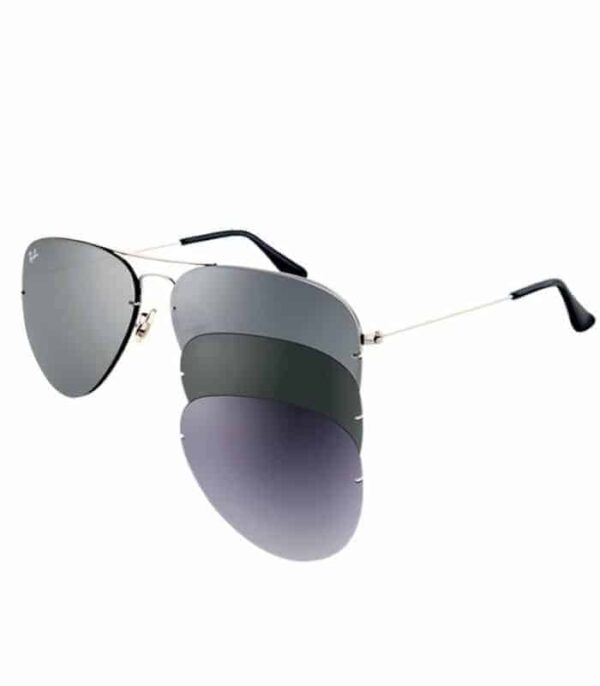 Lunette Ray-Ban Flip Out RB3460 004 6G cadre argent Homme prix Tunisie