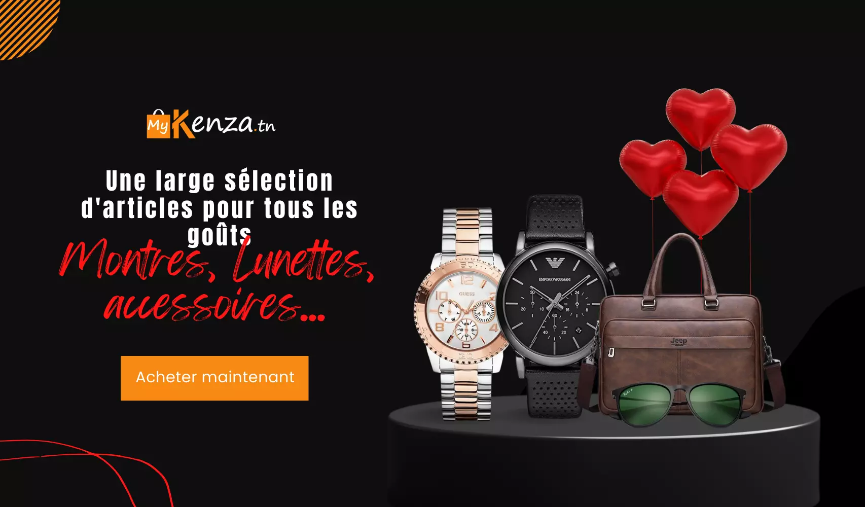 Montres Lunettes Sac Portefeuilles et Smartwatches pour Homme Femme et Enfants au meilleur prix Tunisie Mykenza.Tn
