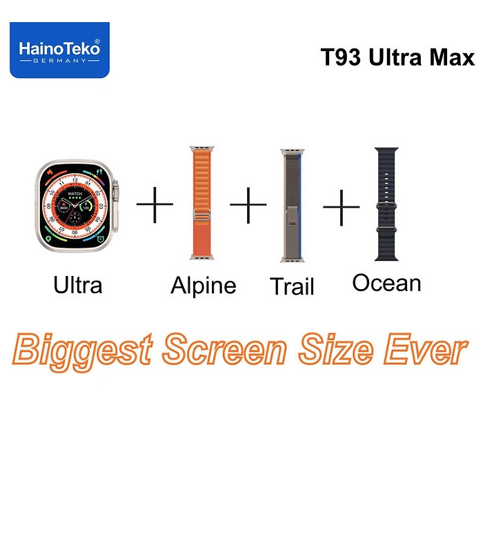 Montre connectée T93 Ultra Max pour Homme et Femme prix Smartwatch Tunisie